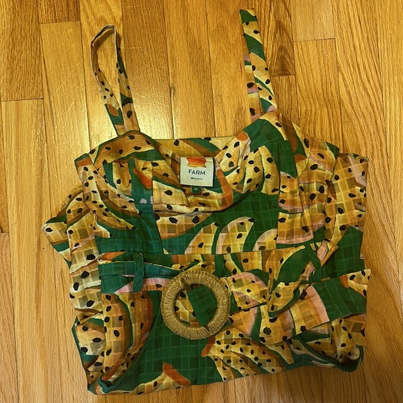 🍌 Farm Rio Raining Banana Mini Dress 🍌 - Picture 3 of 7